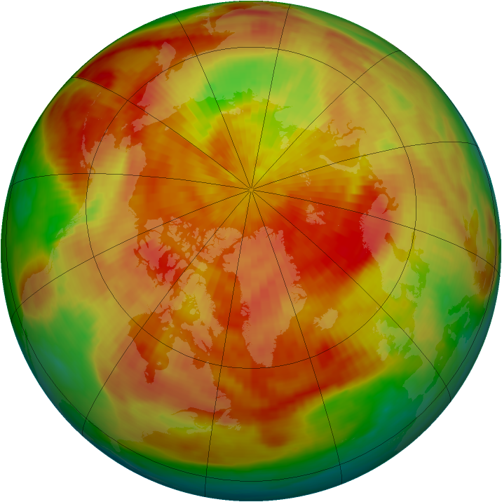 Arctic ozone map for 26 March 1981